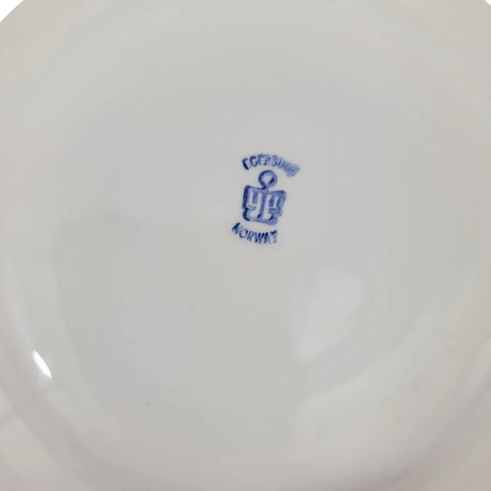 Vtg Egersund Norway TANA Brown Retro Appetizer Dessert Bread & Plates – Set of 4